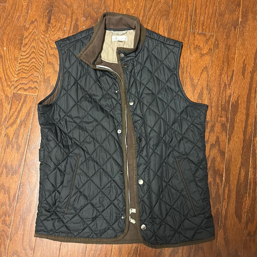 Peter Miller Quilted Navy Vest